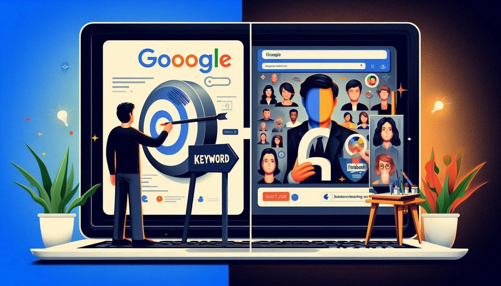 لوحة تحكم تحليلات التسويق الرقمي